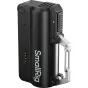 SmallRig 6090 5000mAh juodas akumuliatorius su integruotu aviacijos aliuminio karabinu ir USB-C įkrovimo prievadu, šoninis vaizdas