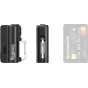 SmallRig 6090 5000mAh baterijos ir krovimo įrenginys su saugiu aliuminio karabinu, priekinis ir galinis vaizdas