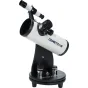Celestron Cometron FirstScope 76mm stalo teleskopas pradedantiems su juodu pagrindu ir baltu vamzdžiu, įskaitant akinius ir radiklį, idealiai tinka kometų, planetų ir giliosios erdvės objektų stebėjimui.