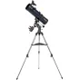 Celestron Astromaster 130EQ veidrodinis teleskopas su vokiška ekvatorine montūra, lėtų judesių reguliavimo rankenėlėmis ir stabiliu stovu detaliam nakties dangaus stebėjimui