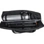 Celestron 40" teleskopų statyvo nešiojimo kuprinė iš tvirto 900D poliestero, su 16 mm storio putų izoliacija, išoriniu priedų kišenėmis ir polsteruota petneša patogiam nešiojimui.