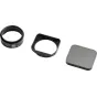 NiSi JetMag Pro komplektas Ricoh GR IV: magnetinis 49mm filtru adapteris, kvadratinis magnetinis objektyvo skydas ir atitinkantis kvadratinis magnetinis apsauginis dangtelis