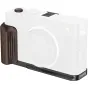 SmallRig L formos montavimo plokštė su medine rankena FUJIFILM X-E5 - ebony ir juoda, ergonomiška rankena su Arca-Swiss greitai išsitraukiančia plokšte