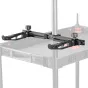 SmallRig 6258 dvigubo stovo palaikymas kamerų vežimėliui su sulankstomais, pločio reguliuojamais laikikliais ir 1/4"-20 sriegiais monitorių, šviestuvų ir priedų tvirtinimui