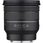 Samyang AF 14-24mm F2.8 L-mount zoom objektyvas užpakalinė dalis su 'Gaminta Korejoje' žymiu