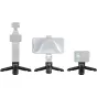 SmallRig 6049 mini statyvas su DJI Osmo Pocket 4/3 ir telefonu, kompaktiškas ir lengvas statyvas veiksmo kameroms, stabilus 1/4 colio tvirtinimas rankinei ir stalo nuotraukoms