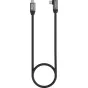 SmallRig USB-C į USB-C 40Gbps 240W 8K kablis su kampiniu jungtuvu, 100 cm ilgio, silikono danga užtikrina tvirtumą ir lankstumą