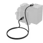 SmallRig 5732 USB-C duomenų kabelis 100 cm 40Gbps 240W 8K su kampiniu jungtimi, prijungtas tarp kameros baterijos rankenos ir maitinimo įrenginio