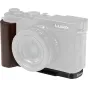 SmallRig L formos montavimo plokštė su medine rankena Panasonic LUMIX L10 kamerai, su Arca-Swiss greitai atlenkiama plokšte ir D žiedu tvirtinimu stabiliam laikymui ir lengvai montuojamai ant statyvo