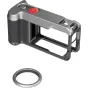 SmallRig 6371 krepšelis DJI Osmo Action 5 Pro/4/3 su metaliniu objektyvo apsauginiu žiedu, ergonomišku dizainu ir tvirtinimu blykstei gatvės fotografijai.