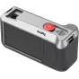 SmallRig 6371 kameros apvalkalas DJI Osmo Action 5 Pro/4/3 su retro dizainu, raudona užrakto mygtuku, iebūvėtu baterijos rankena ir šaltu batų tvirtinimu priedams