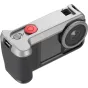 SmallRig 6371 retro stiliaus kameros apsauga DJI Osmo Action 5 Pro/4/3 su metaliniu objektyvo apsauginiu ir šaltuoju tvirtinimu, šoninis vaizdas