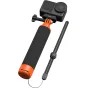 SmallRig 6152 plaukiojančioji rankena GoPro ir veiksmų kameroms su ryškiai oranžine putų rankena, reguliuojama riešo juosta ir 1/4" montavimo sriegiu vandens sportui.