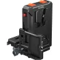 SmallRig 5899 inteligentus V-Mount baterijos adapterio plokštė su Arca-Swiss suderinamumu, valdymo mygtukais, skaitmeniniu ekranu ir daugiaportėmis profesionaliam video įrenginiui