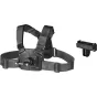 SmallRig krūtinės montūra su greito atleidimo sistema DJI Osmo Action 6/Nano, reguliuojami diržai krūtinės apimčiai 78-120 cm, įtraukiamas atskiras greito atleidimo adapteris.