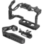 SmallRig juodojo Mamba kameros rėmo komplektas Canon EOS R6 Mark II – pilnas komplektas su ergonominiu viršutiniu rankena, tvirtu rėmu su keliais tvirtinimo taškais ir HDMI/USB-C kabelių tvirtinimo sagute, skirtas saugiam rankin