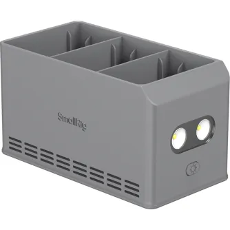 SmallRig 6502 100W akumuliatorių įkroviklis DJI Mini 5/4/3 Pro su priekine ventiliacija, LED indikatoriais ir kompaktišku kelioniniu dizainu