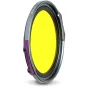 NiSi JetMag Pro 49 mm geltonas spalvos filtras su magnetiniu tvirtinimu, skirtas kontrastui juodai-baltai fotografijai
