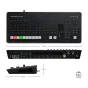 Blackmagic Design ATEM Mini Extreme ISO G2 tiesioginio transliavimo komutatorius su priekine panele, HDMI įvestimis, garso valdymo elementais ir gale esančiais prijungimais, įskaitant Thunderbolt ir 10G Ethernet, skirtas transli