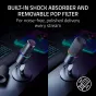 Razer Seiren V3 Pro dinaminiai mikrofonai su integruotu smūgio absorbuotoju, nuimamu pop filtru ir Chroma RGB apšvietimu transliacijoms ir podcastams