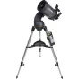 Celestron NexStar 5 SLT teleskopas su kompiuteriniu valdymu, sumontuotas ant nerūdijančio plieno trikampio danga, skirta dangaus stebėjimui
