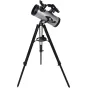 Celestron Starsense Explorer LT127AZ teleskops su išmaniojo telefono dokais ir altazimutinė montavimo sistema, ant tvirto tripodo, skirtas tiksliam dangaus stebėjimui.