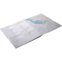 Celestron SkyMaps Star Charts Planisphere North - Išsami žvaigždžių žemėlapis Šiaurės pusrutuliui, su mėlyna dangaus žemėlapiu, raudonomis tinklelio linijomis ir žvaigždžių žymėjimais, taip pat tekstinėmis lentelėmis ir instrukc