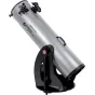 Celestron StarSense Explorer 12 Dobsonian teleskopas su sidabrine 12 colių vamzdžiu, juoda altazimutinė baze, integruota išmaniojo telefono dokas, ergonominiu rankena ir galiniu fokusavimo mechanizmu