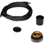 Celestron NexImage 20 saulės sistemos spalvų imageris su USB-C kabeliu, lenzo adapteriu ir auksinės sriegio kameros tvirtinimu astrofotografijoje