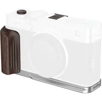 SmallRig L-formos tvirtinimo plokštė su mediniu rankena FUJIFILM X-E5 - ergonomiška rankena, Arca-Swiss greitas atlaisvinimas ir visiškas prieiga prie kameros