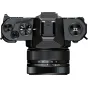 YASHICA FX-D S300 Skaitmeninė filmo simuliacijos kamera su 24-60mm objektyvu, viršutinis vaizdas, analogiškų elementų dizainas, EVF ir filmo simuliacijos
