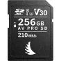 256 GB Angelbird SD AV Pro SD MK2 R210/W140 V30 SD kortelė, 210 MB/s skaitymo greitis, patikima 8K vaizdo įrašymui
