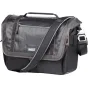 Juoda Think Tank MindShift Gear Exposure 15 petneša krepšys su vandeniui atsparia audiniu, X-Pac™ technologija ir kryžminė stabilizavimo juosta fotoaparatų apsaugai.