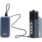 PMI 18650 baterijų įkroviklis ir energijos bankas su USB-C ir USB-A prievadais, kompaktiškas dviejų funkcijų dizainas 18650 baterijoms įkrauti ir įrenginiams maitinti