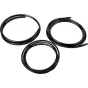 PMI SFX Tubing Kit su susuktomis juodomis poliuretano vamzdžiais, kurių skersmuo 6 mm, 8 mm ir 10 mm, sujungtais su skirstytuvais ir adapterio antgaliu SmokeGENIE ir SmokeNINJA sistemoms.