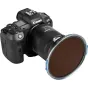NISI JetMag Pro MAXMAG filtrų laikiklis Canon RF 14mm F1.4 L objektyvui su rudu filtru, ultra kompaktiškas dizainas, be vinjetavimo
