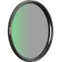 PolarPro Shortstache Everyday Mist 39mm CPL filtras su matine žalia difuzija, juodu aliuminio rėmu ir tekstūruotais sugriebimo kraštais