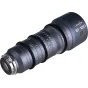 Laowa Ultima S35 Lite 12-120mm T4 zoom objektyvas su Arri PL montu, visiškai ištiestas, rodantis fokusavimo ir diafragmos žiedus, atstumo skalę ir priekinį stiklo elementą.