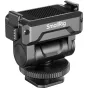 SmallRig 6440 aukštojo batų tvirtinimas DJI Osmo Action 6 ir Nano, juodas metalas su greito atleidimo svirtimi, 160° pasvirimu, aukštojo batų šlota ir 1/4" sriegis.
