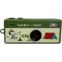 YASHICA Funtastic raktų kamera su Snoopiu ir Woodstoku kempingo scena, 1MP jutiklis, USB-C ir pasukamas ekranas kompaktiškai fotografijai