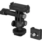 SmallRig 6396 greito įsikūrę balžiu su šildos buvėmis DJI Osmo Action 6 / Nano, su atskiru 1/4"-20 į šildą buvę adaptoriu ir šešiakampiu raktu