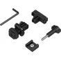 SmallRig 6396 QR adapterio komplektas su kulkšiu galva ir šaltuoju padu, skirtas DJI Osmo Action 6/Nano, su 1/4-20 varžtu ir šešiakampiu raktu, užtikrinančiu saugų tvirtinimą ir lanksčią kampo reguliaciją.