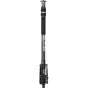 SIRUI Monopod SVM-165P su patentu Rapid System ir pedalio kampo keitimo mechanizmu, pilno ilgio anglies pluošto monopodas ant balto fono.