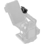 SmallRig 6313 monitorių laikiklis horizontaliam ir vertikaliam fotografavimui, su šaltu padu ir slankiu 1/4"-20 tvirtinimu, pritvirtintas prie kameros rėmo su monitoriumi.