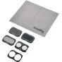 SmallRig 6476 Split Filter Kit for DJI Osmo Pocket 4P su ND16, ND64, ND256 ir CPL filtrais, baze ir valymo šluoste, skirta tiksliai šviesos kontrolei ir atspindžių sumažinimui