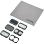 SmallRig 6658 Split Filter Kit DJI Osmo Pocket 4P su ND16, ND64, ND256, CPL ir Black Mist 1/4 filtrais, pagrindu ir valymo audiniu kino apšvietimo kontrolei