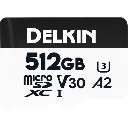 Delkin microSDXC Trail Cam Hyperspeed R195/W160 (V30) 512GB
