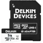 Delkin Devices 1 TB microSDXC Trail Cam Hyperspeed R195/W160 V30 atminties kortelė su SD adapteriu 4K vaizdo įrašymui