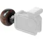 SmallRig 5926 Mini Wooden Side Handle su 1/4-20 lokavimo varžtu kamerų krepšiams, turintis ergonomišką rankeną ir palaikantis iki 15 kg svorį.