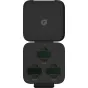 PolarPro Insta360 Luna Ultra Shutter Collection magnetinė ND filtrų dėžutė su trimis filtrais (ND8, ND32, ND128), saugiai pritvirtintais, su PolarPro logotipu ir tvarkingu išdėstymu.